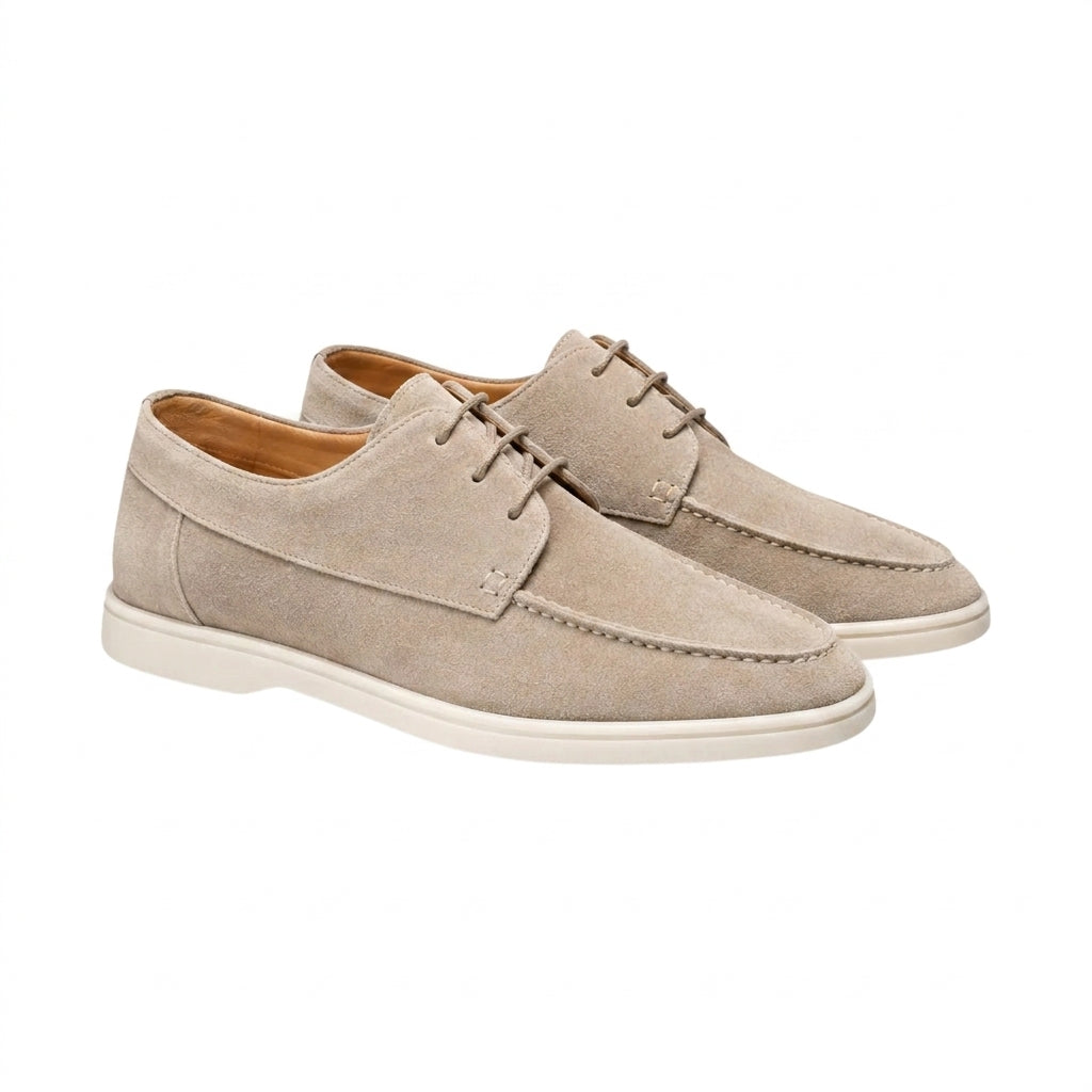 Zapatos de hombre con cordones y costura en la puntera-Footwear for men-Casaluzia