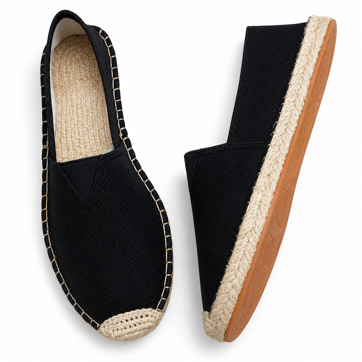 Zapatos de Mujer Estilo Alpargata sin Cierre con Borde Trenzado en la Suela-Dress shoes for men-Casaluzia
