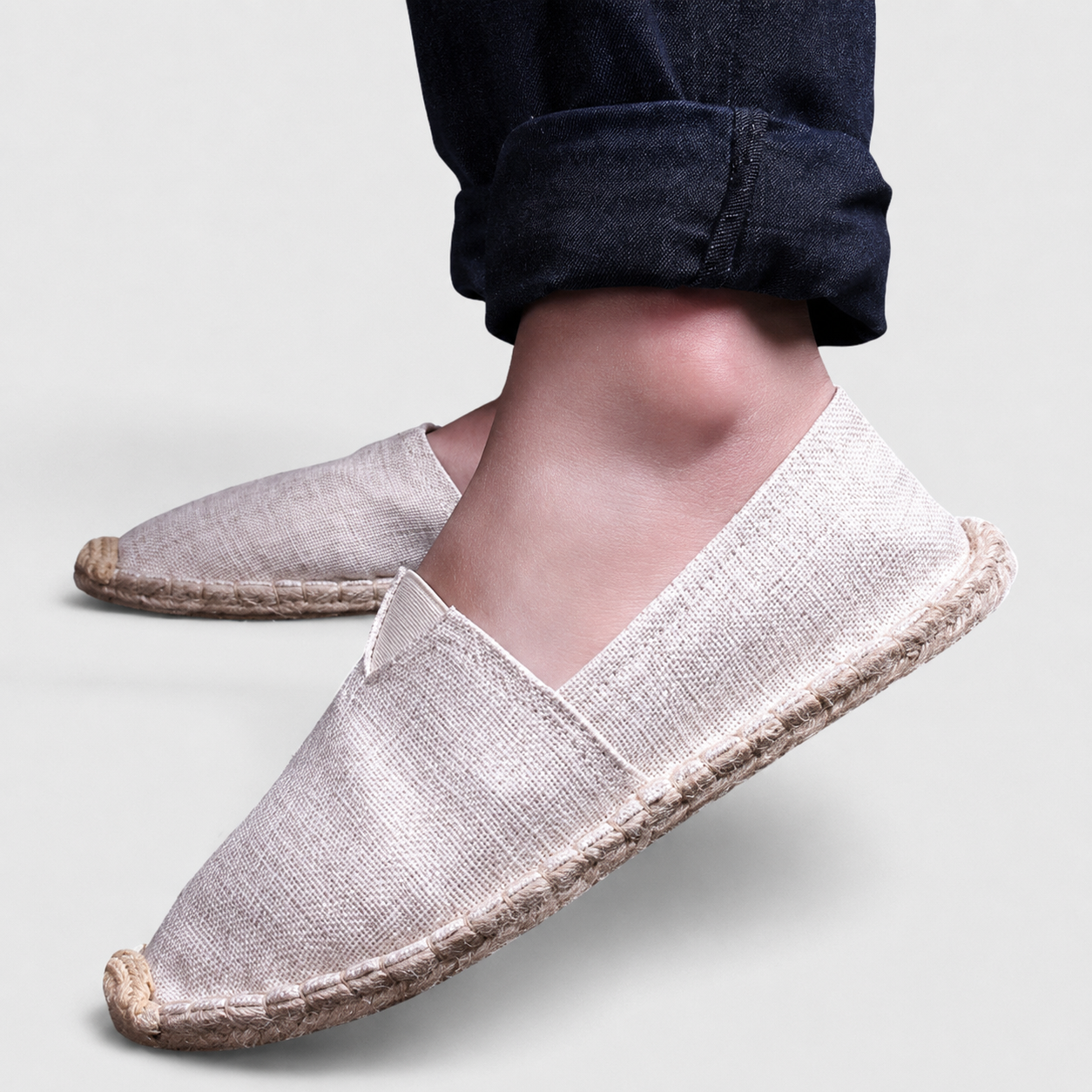 Zapatos de Mujer Estilo Alpargata sin Cierre con Borde Trenzado en la Suela-Dress shoes for men-Casaluzia