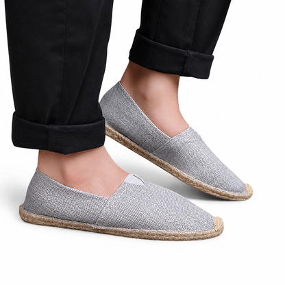 Zapatos de Mujer Estilo Alpargata sin Cierre con Borde Trenzado en la Suela-Dress shoes for men-Casaluzia