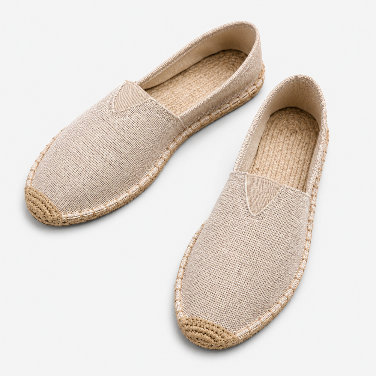 Zapatos de Mujer Estilo Alpargata sin Cierre con Borde Trenzado en la Suela-Dress shoes for men-Casaluzia
