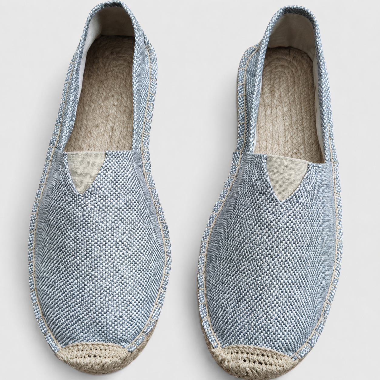 Zapatos de Mujer Estilo Alpargata sin Cierre con Borde Trenzado en la Suela-Dress shoes for men-Casaluzia